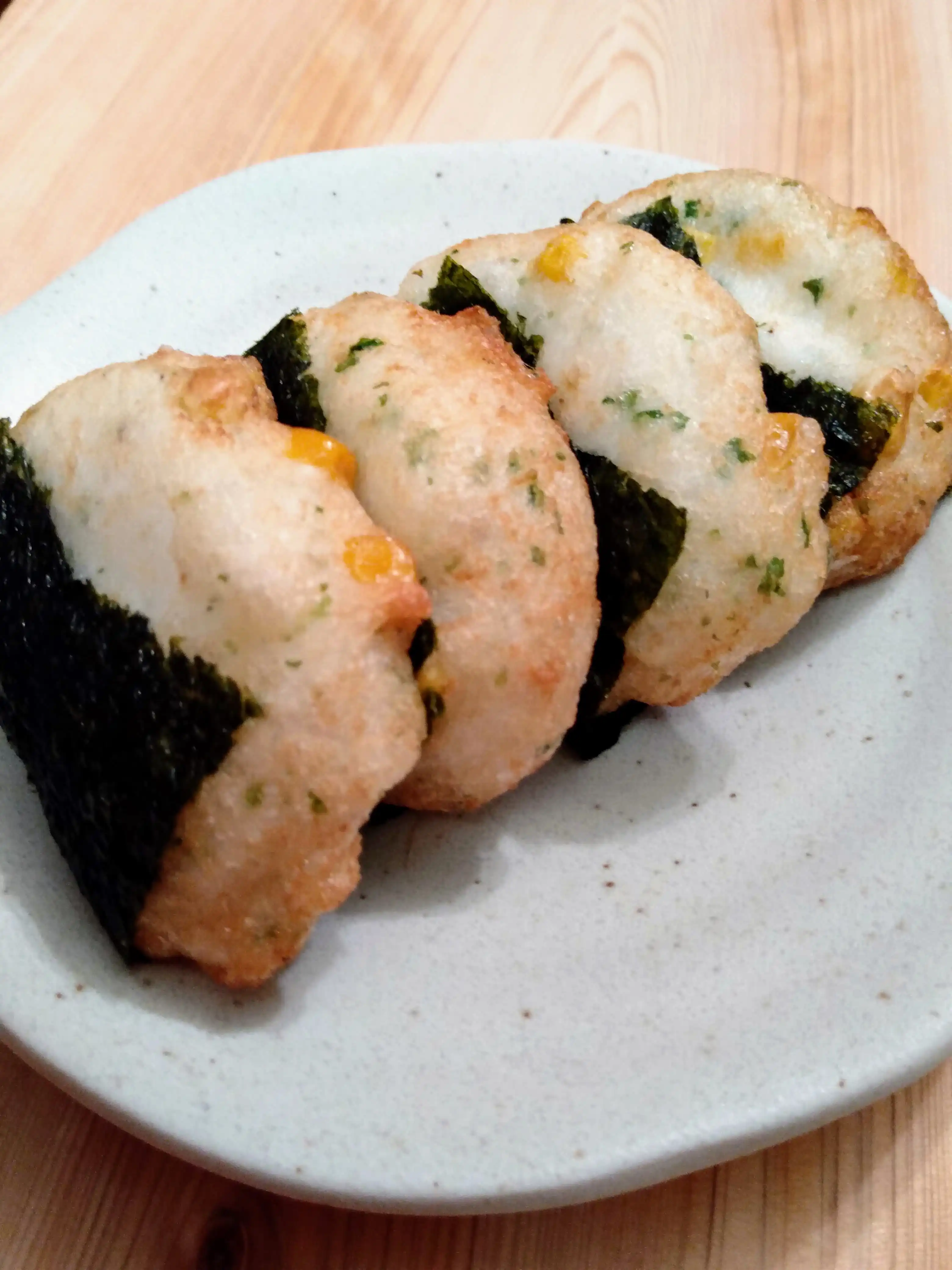 粒コーン入りいそべ揚げ